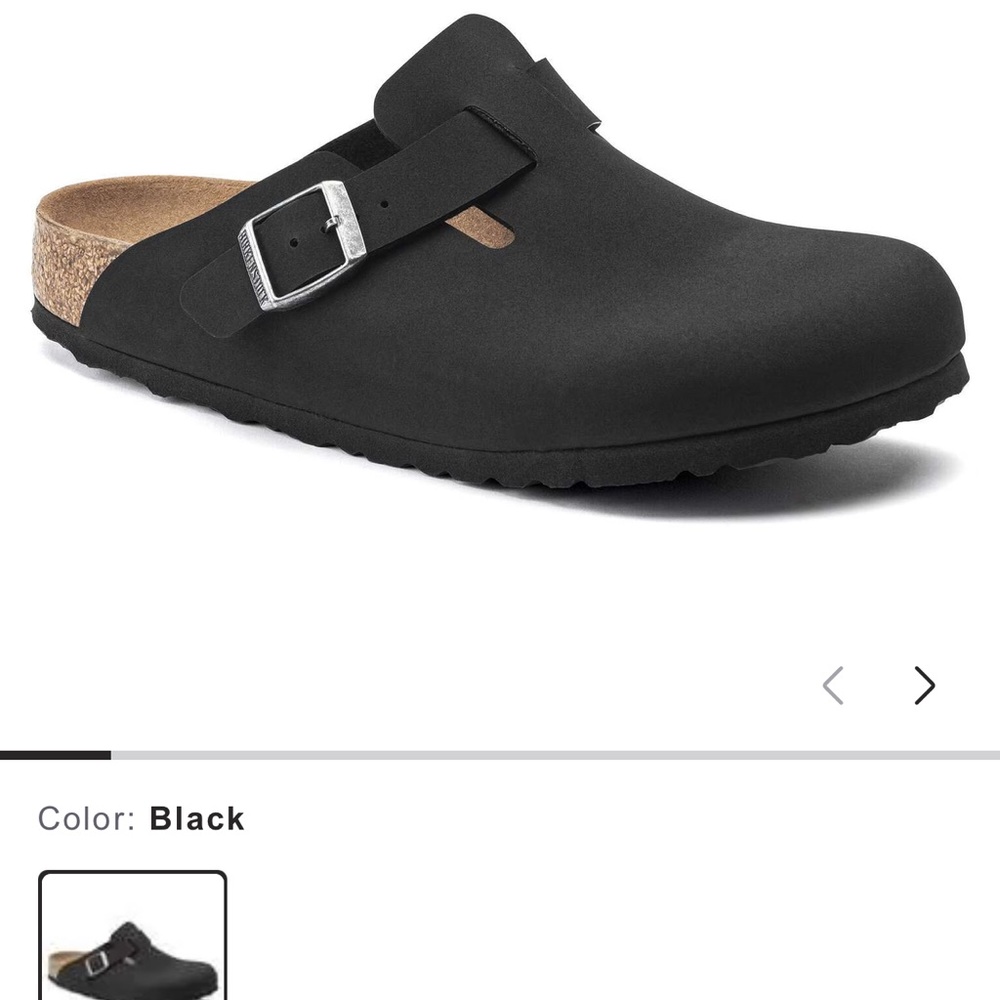 Birkenstock Black Boston Clogs